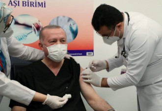 土耳其总统埃尔多安接种中国科兴疫苗