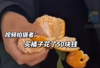 嫌托运费贵 4名男子半小时吃完60斤橘子