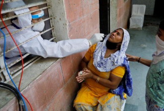 印度首都新冠抗体检测 过半被测者结果呈阳性