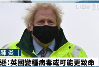首相约翰逊：英国变种病毒可能更致命