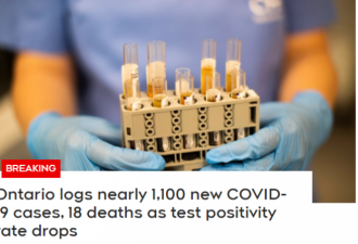 安省1076!新毒株暴增39例!阳性率降至近期最低