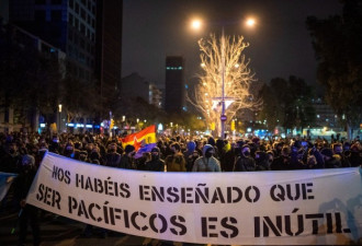 西班牙歌手入狱引抗议潮示威者进发首都