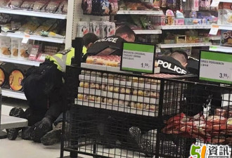 约克区华人超市有人拒戴口罩大闹！被警察制服
