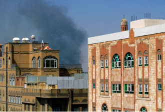 沙特领导的联军对也门发动空袭