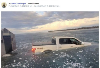 7人去Lake Simcoe 冰钓连人带车全落水