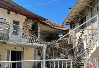 希腊中部6.3强震猛摇！百栋建筑墙垮移位