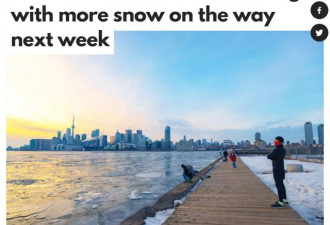 多伦多温暖如春，高温破纪录！下周又是雪雪雪