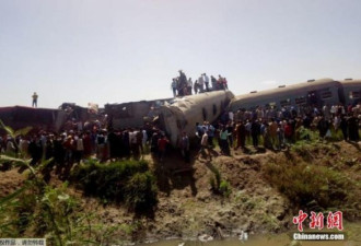 埃及两列火车相撞，造成至少36人死亡