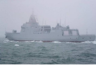 秀肌肉？中国最大级飞弹驱逐舰首次现踪日本海