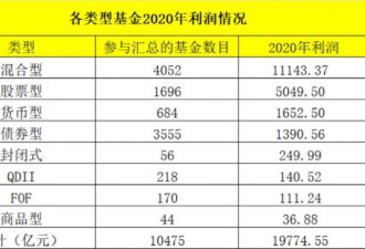 见证历史 基金狂赚20000亿！最全排名来了