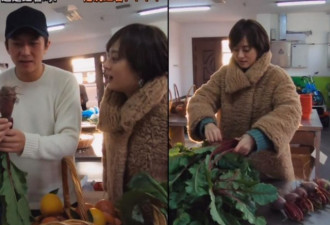 孙俪穿大衣没脖子显臃肿 掰萝卜像菜市场大妈