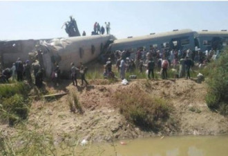 埃及酿惨烈火车事故 疑有人按下紧急煞车掣