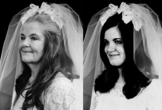 美国一对夫妻结婚50年后 还原当年场景
