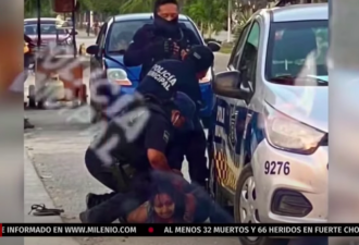 悲剧重演，墨西哥警察“双膝跪压”女嫌疑人