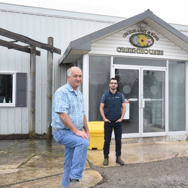 Rick Sant, photographed here with son Eric, are Kleinburg residents who live in a more rural area of west Vaughan. Like his neighbours, Sant pays a hefty internet bill every month, saying he pays more than $400 a month for his high-speed internet via a pr