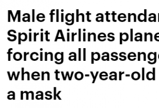 女童喝酸奶未戴口罩 机舱乘客全被赶下机