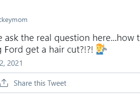 福特变了发型？是女儿用狗推剪帮他理发