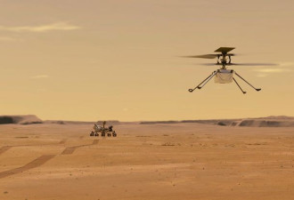 火星直升机首飞：旋翼叶片每分钟2500转