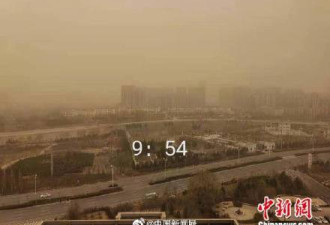 内蒙古再遭沙尘暴:一栋楼7分钟被&quot;淹没&quot;