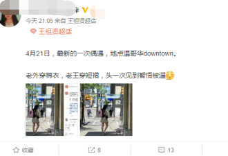 网友温哥华偶遇王祖贤，她独自一人街头遛狗