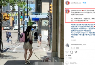 网友温哥华偶遇王祖贤，她独自一人街头遛狗