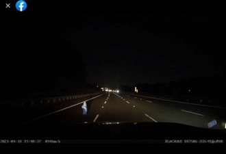 澳洲男半夜开高速公路 下秒出现人影