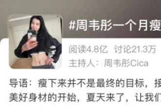 女星12天只喝水 1月瘦25斤上热搜 网友评论