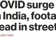 印度连续5天破全球记录 感染者跳楼自杀