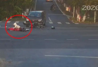 女骑车闯红灯被撞飞 5岁女儿身亡 自己获刑1年