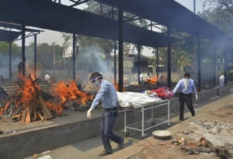印度一天新增感染40万 医院起火十多人丧生