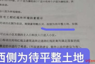 女子花毕生积蓄却买到坟景房 纸钱飞入小区