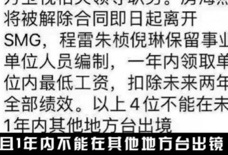 东方卫视6主持人遭严惩！仅拿四千元底薪