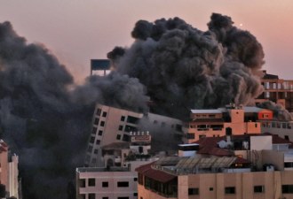 以色列轰炸加沙致一大楼垮塌 双方至少35人死亡