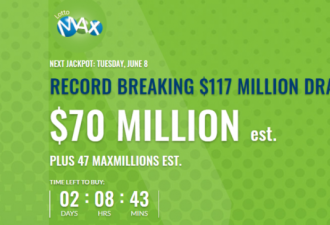 下期Lotto Max总奖金将破亿！史上最高