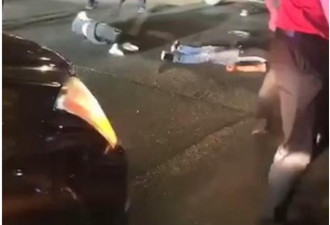 恐怖车祸：南京司机撞女子再加速碾压