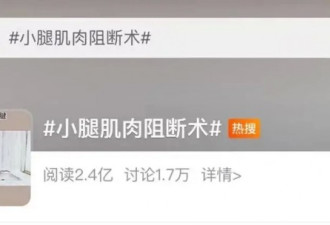 私处整形 割神经瘦腿 自残式整容 骗中国女孩
