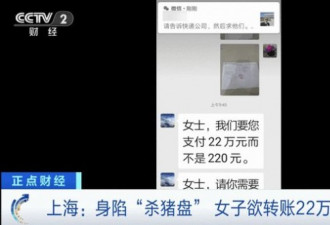 网上交友身陷杀猪盘 上海一女子欲转22万被劝