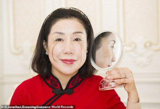 中国女子睫毛长达20.5厘米 打破吉尼斯记录