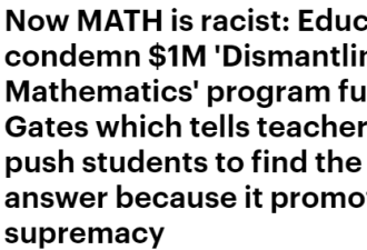 数学是种族歧视？美国教师工作手册引争议