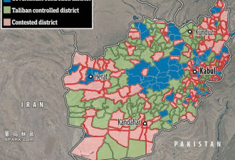 阿富汗一天13区域被塔利班控制 政府军退至境外
