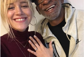 24岁白人女孩和68岁黑老翁订婚：我们一见钟情