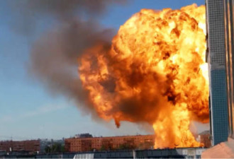 俄罗斯惊传加油站爆炸 现场惊现蘑菇云火球