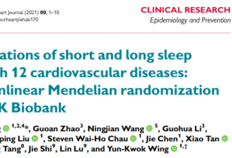 睡眠时长不足这个数的人 5种心血管病风险飙升