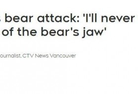 加拿大男子遇黑熊遭疯狂扑咬 瞬间倒地血流不止