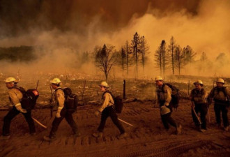 热浪袭击美国西部 加州野火蔓延