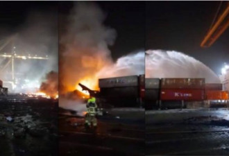 迪拜深夜惊传大爆炸 货轮陷火海25公里外有震感