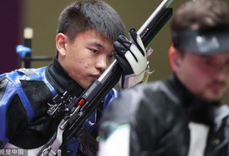 第27金张常鸿男子50米步枪三姿夺金破世界纪录
