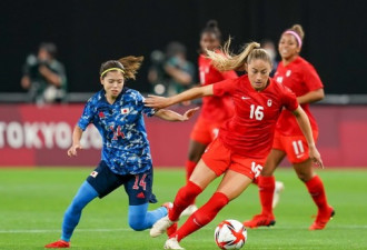 加拿大女足1:1战平奥运会东道主日本
