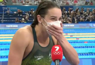 澳游泳运动员摘金后情绪激动，连爆两句粗口