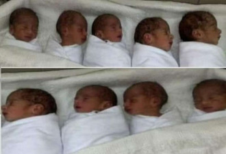 26岁女子自然怀孕诞下9胞胎 获资助百万英镑